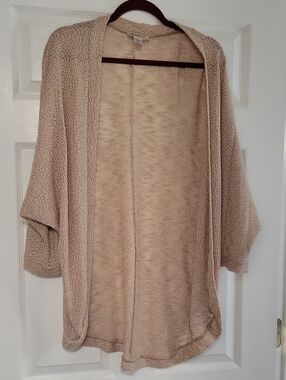 Cozy Open-Front Women’s Cardigan Sweater - Beige